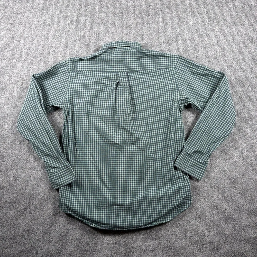 Ralph Lauren Button Down Shirt Kids L 16/18 Green Plaid Long Sleeve Preppy